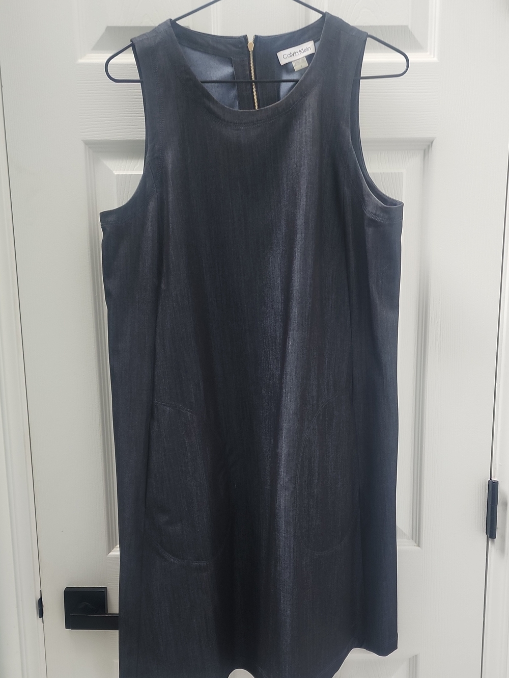 Calvin Klein Dark Jeans Sleeveless Shift Dress
